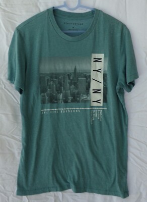Aeropostale NY NY The Five Boroughs Mens Size Medium Tee Cotton Blend T-Shirt