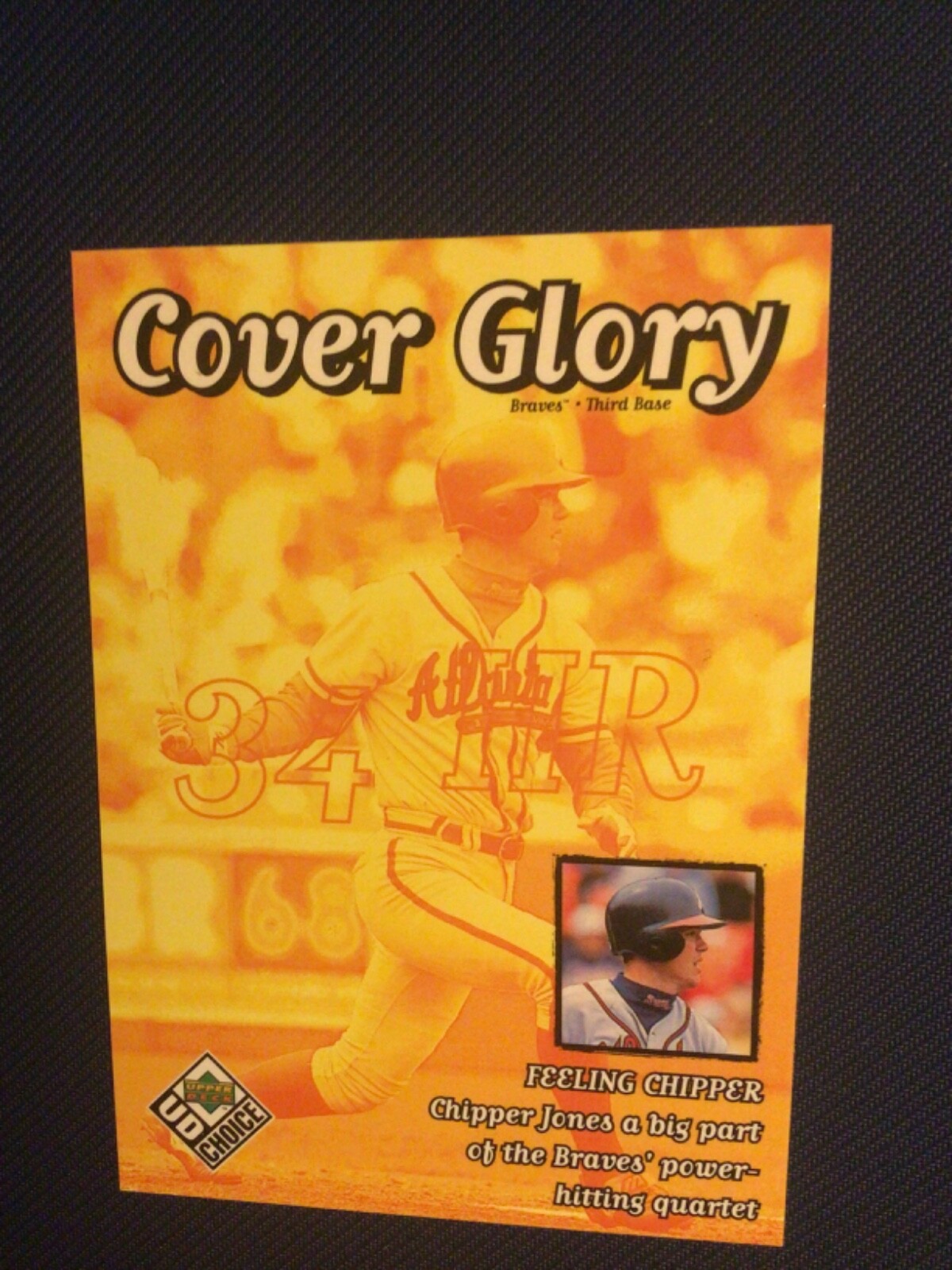 1999 Upper Deck UD Choice Chipper Jones Cover Glory Card eBay