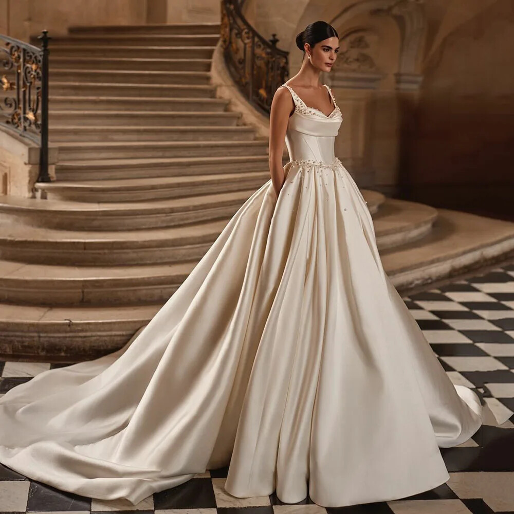 Exquisite Wedding Dresses Princess Ball Gowns Pearl Bridal Gowns Vintage | eBay Exquisite Wedding Dresses Princess Ball Gowns Pearl Bridal Gowns Vintage | eBay