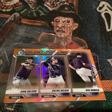2021 Bowman Chrome Talent Pipeline Refractor ROLISON WELKER BOWDEN  /25 MLB CARD