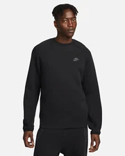 Nike Sportwear Tech Fleece Crew 'Triple Black' FB7916-010 Men's NEW