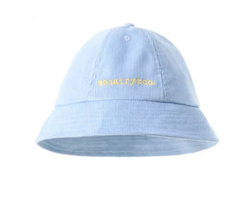 McNairy & Co ABA Gilligan Carolina Blue Corduroy Bucket Hat
