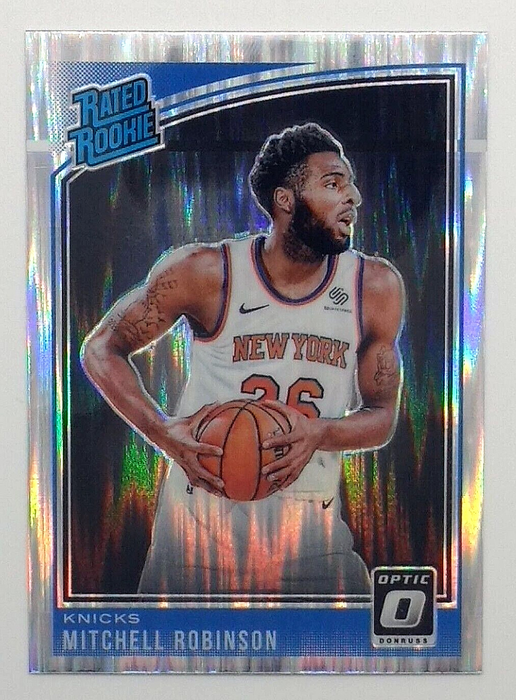 2018-19 Panini Optic Rated Rookie Shock Prizm Mitchell Robinson RC #163