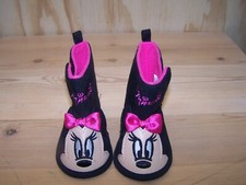 Disney Minnie Mouse Black Lightweight SZ 6-9 Months Girl Toddler Boots M50