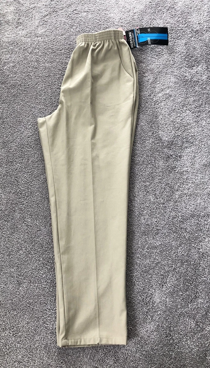 Mustang Cotton Khaki Ladies Shaped Pants. Size 20. Petite. NWT. MUS 360