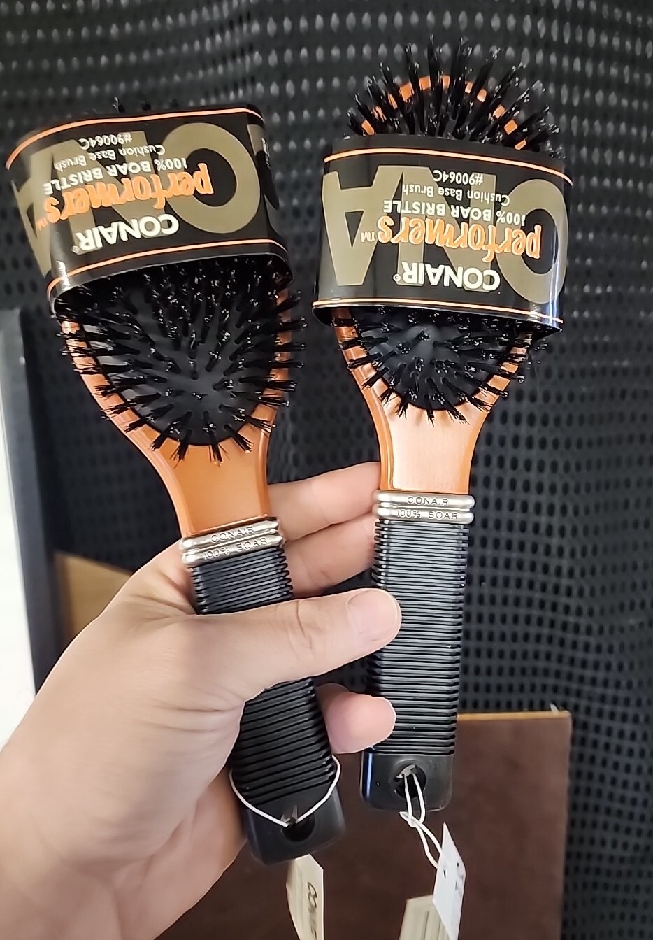 Conair Performers AllPurpose Brush 100 Boar Bristle Brown, Black