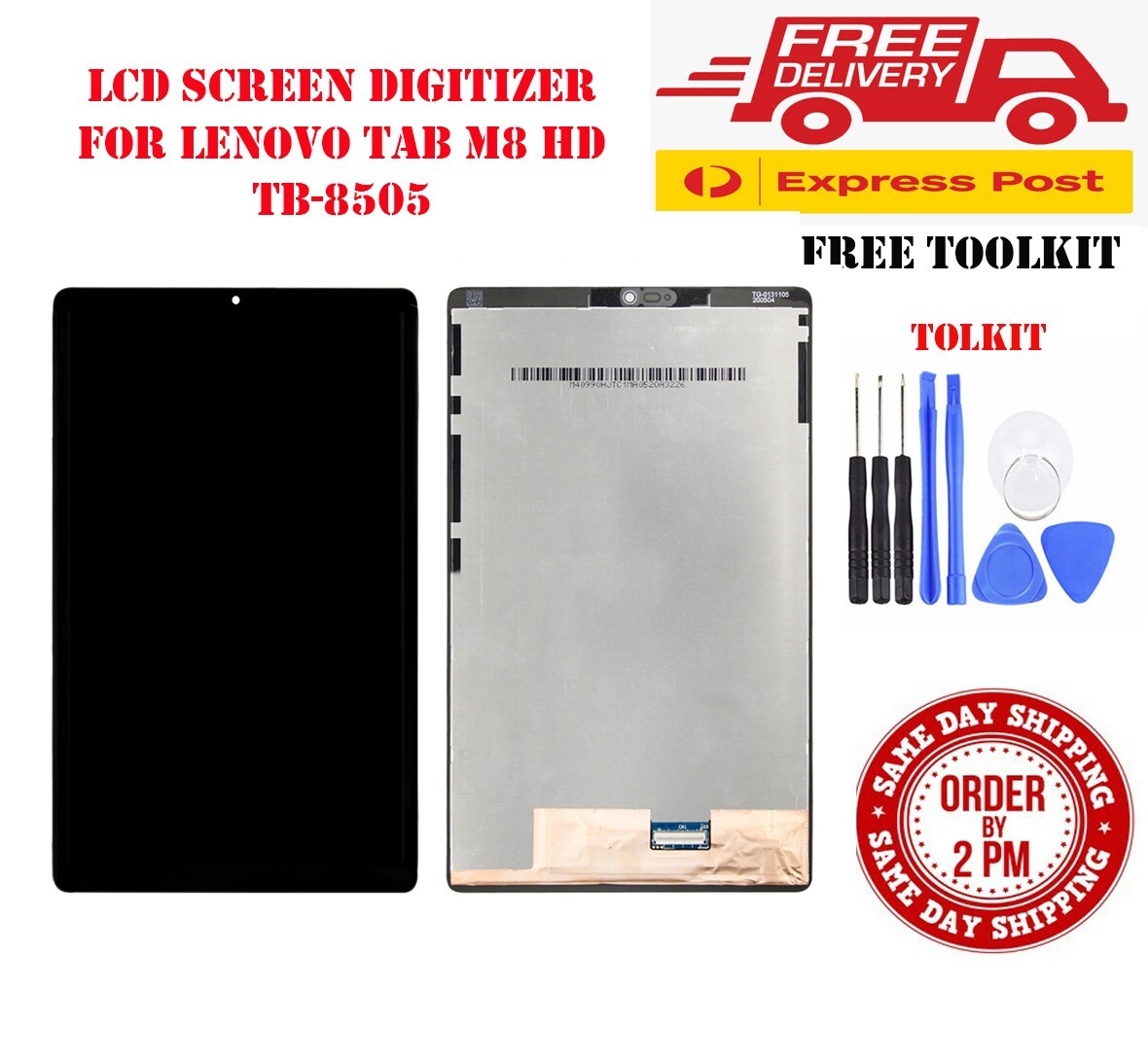 LENOVO TAB M8 HD TB-8505 TB-8505F/X/M LCD+TOUCH SCREEN DIGITIZER