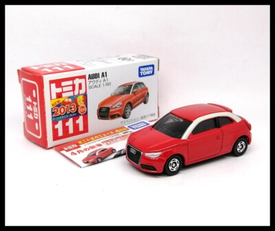 TOMICA 111 AUDI A1 1/60 TOMY 2013 NEW DIECAST CAR red ( OPENED ) A