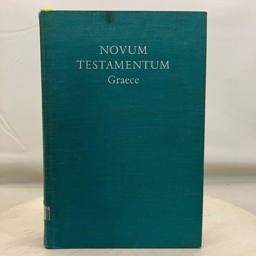 Novum Testamentum Graece von Eberhard Nestle & Erwin Nestle Deutsch Vintage Ex-Bibliothek