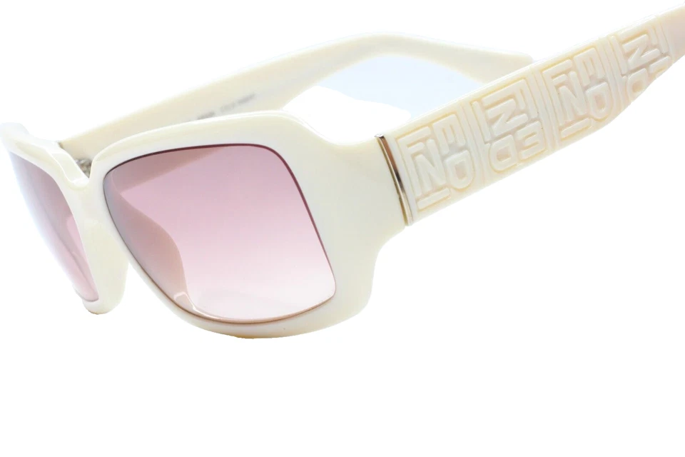 Gafas de sol Fendi FS5008 blanco roto degradado acetato diseñador lujo Italia 56-16 mm Foto 4 de 4