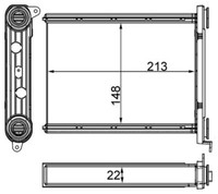 Mahle Ah 259 000S WäRmetauscher, Innenraumheizung Passend FüR Fiat Opel