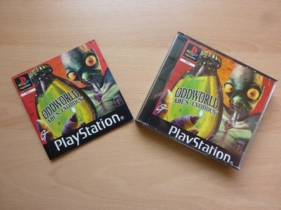 Oddworld ABE`S EXODUS Playstation PS1 mit Anleitung CIB - GUT - CDs SEHR GUT