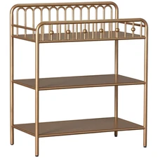 Little Seeds Monarch Hill Ivy Gold Metal Changing Table, Gold