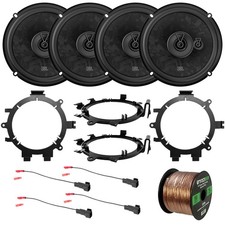 4x JBL Stage3 68MF 6.5" 560W 3-Way Speakers w/Harness + Adaptor (1995-2009 GM)