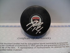 Jeff Petry Autographed Signed Florida Panthers Puck COA Bright Silver Paint  Pen