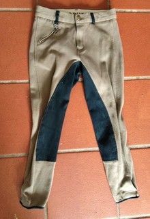 Braune Kinderreithose Gr. 134 Silikon Vollbesatz BUSSE