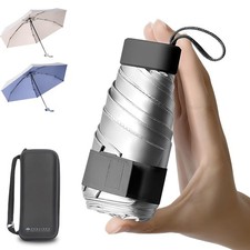 Travel Umbrella Windproof Compact Mini Foldable Rain Sun Protection UPF 50 
