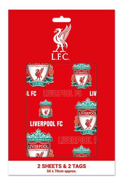 Geschenkpapier GeschenkanhäNgern Liverpool 2 BöGen Geschenkverpackung 50X70 Cm-image