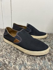 Olukai Shoes Womens 9 Pehuea Slip On Sneakers Mesh Navy Casual Breathable