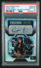 2023 Panini Prizm WWE Sensational Signatures CORA JADE Mojo /25 PSA 10 Low Pop!