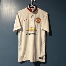 Nike Manchester United 2014/2015 Home Shirt In White Size S Good Condition