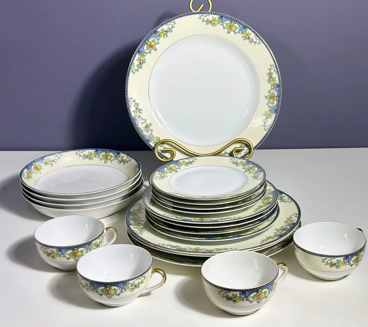 Noritake Blue Floral Dinnerware & Serveware for sale | eBay