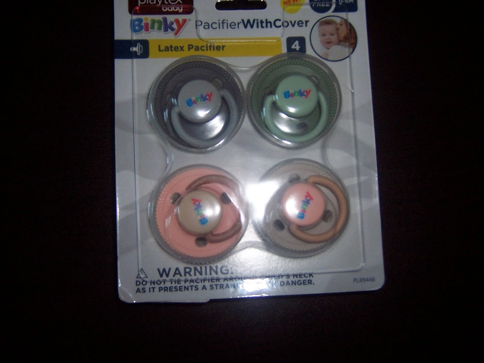 BL Playtex Baby Silicone Pacifier W/ Cover 4 Pack 0-6M latex nipples
Opens in a new window or tab