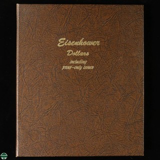 Dansco Album 8176 Eisenhower Dollars w Proofs 1971 1978 4 Pages Gently Used