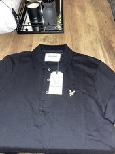 Lyle & Scott Men's Short Sleeve Black Polo Shirt - Brand New -Size Small