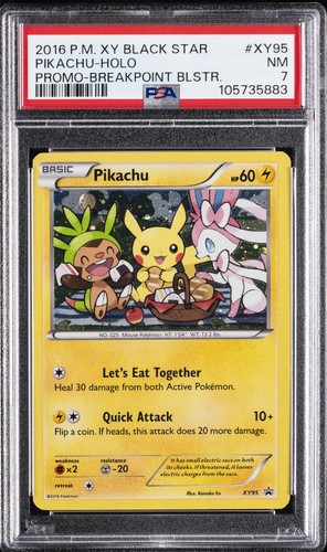 Pikachu graded PSA 7 for sale on eBay