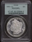 1883-CC PCGS MS 63 DMPL OGH MORGAN SILVER DOLLAR OLD GREEN HOLDER DEEP MIRROR