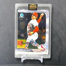 2021 Topps Archives Signature Series Miles Mikolas #1/1 Auto - Cardinals