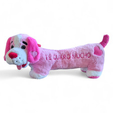 Dan Dee Pink Dachshund Plush Wiener Dog Stuffed Animal 24" Te Quiero Mucho - EUC