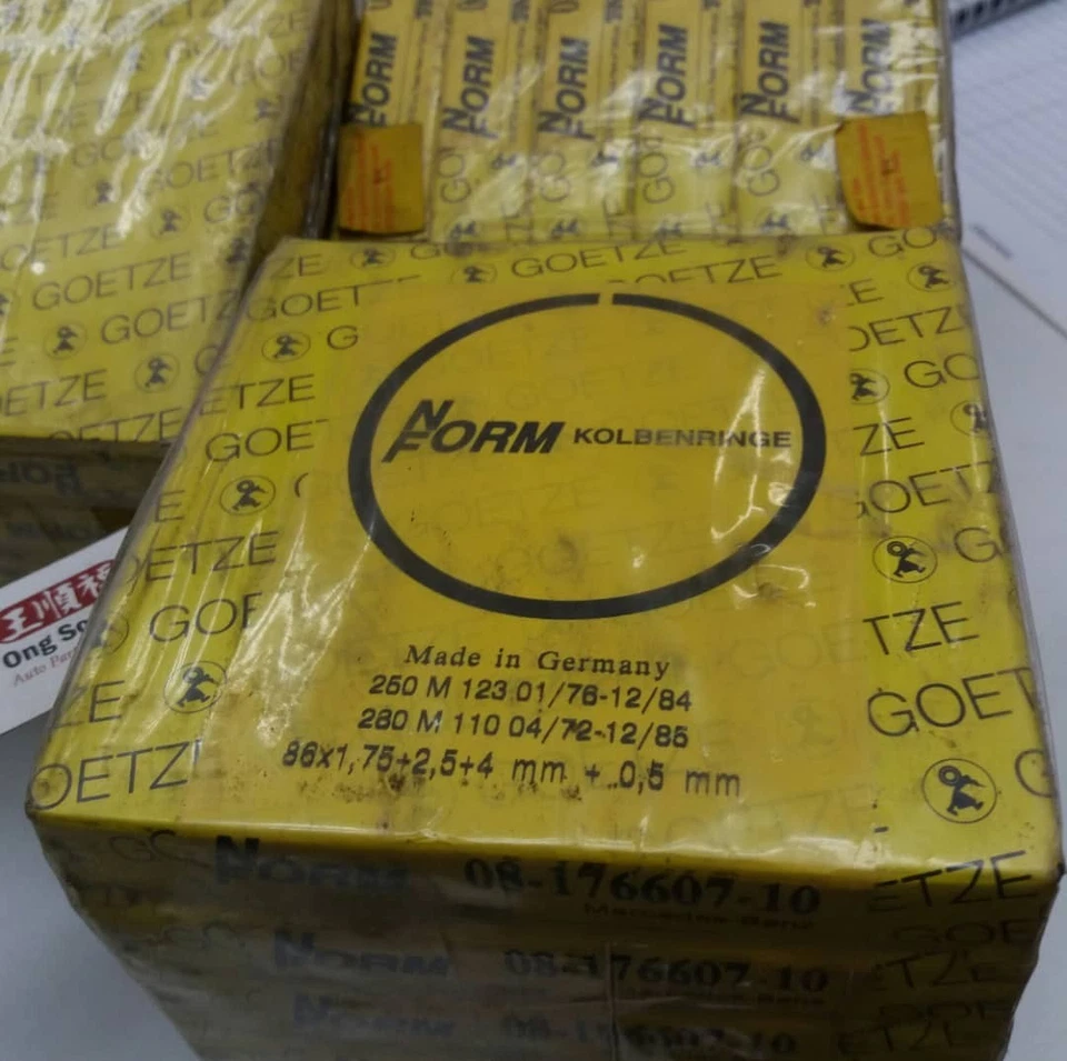 M110 Mercedes 280SE 280S 280E W126 W116 W123 Piston Ring 86mm Goetze 08-1766 - Image 2 of 3