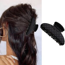 Polka Dot Hair Clips for Thick Valentine 1 Count Pack of 1 , Style 2