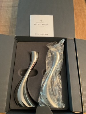 Georg Jensen Cobra Collection Kerzenhalter (2 Stück)