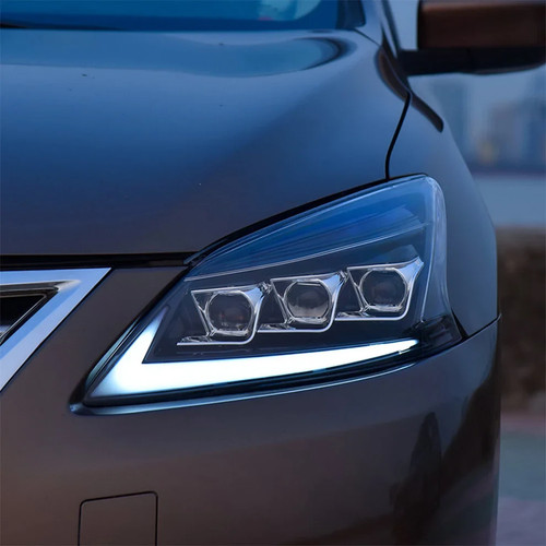 Front Left & Right LED Headlights For 2012-2015 Nissan Sylphy (A Touch of Blue) - Picture 8 of 16