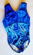 Go for The Gold Gymnastics Leotard Child Medium CM 6/8 Dance Costume Aerialist