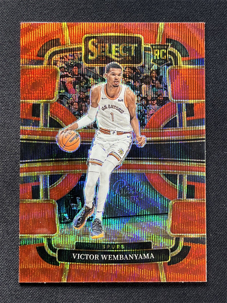 2023-24 Panini Select Victor Wembanyama #87 Concourse Red Wave Rookie RC &12251