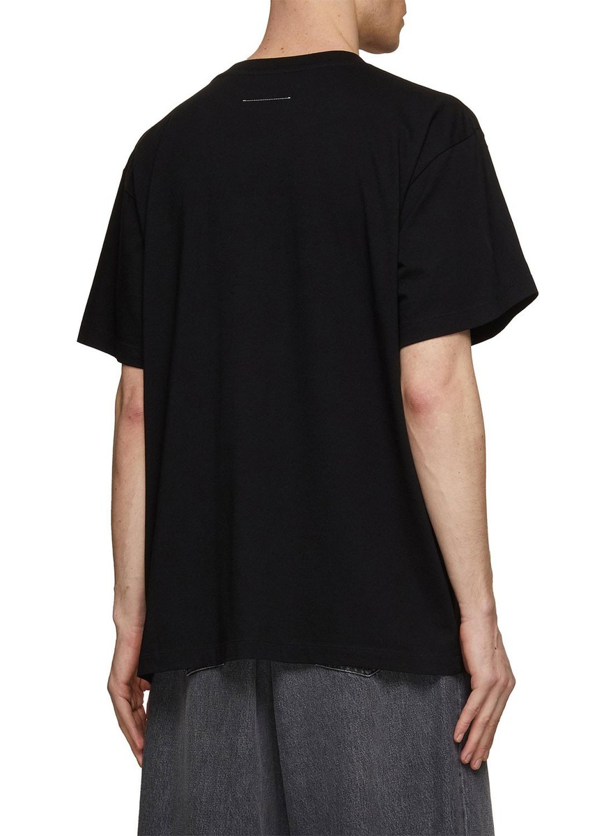 MM6 Maison Margiela Mens Logo Cat Graphic T-Shirt X-Large MM6 Maison Margiela Mens Logo Cat Graphic T-Shirt X-Large