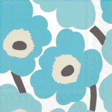 Ideal Home Range Marimekko Paper Cocktail Napkins, 20 Count, 5 x 5-inches