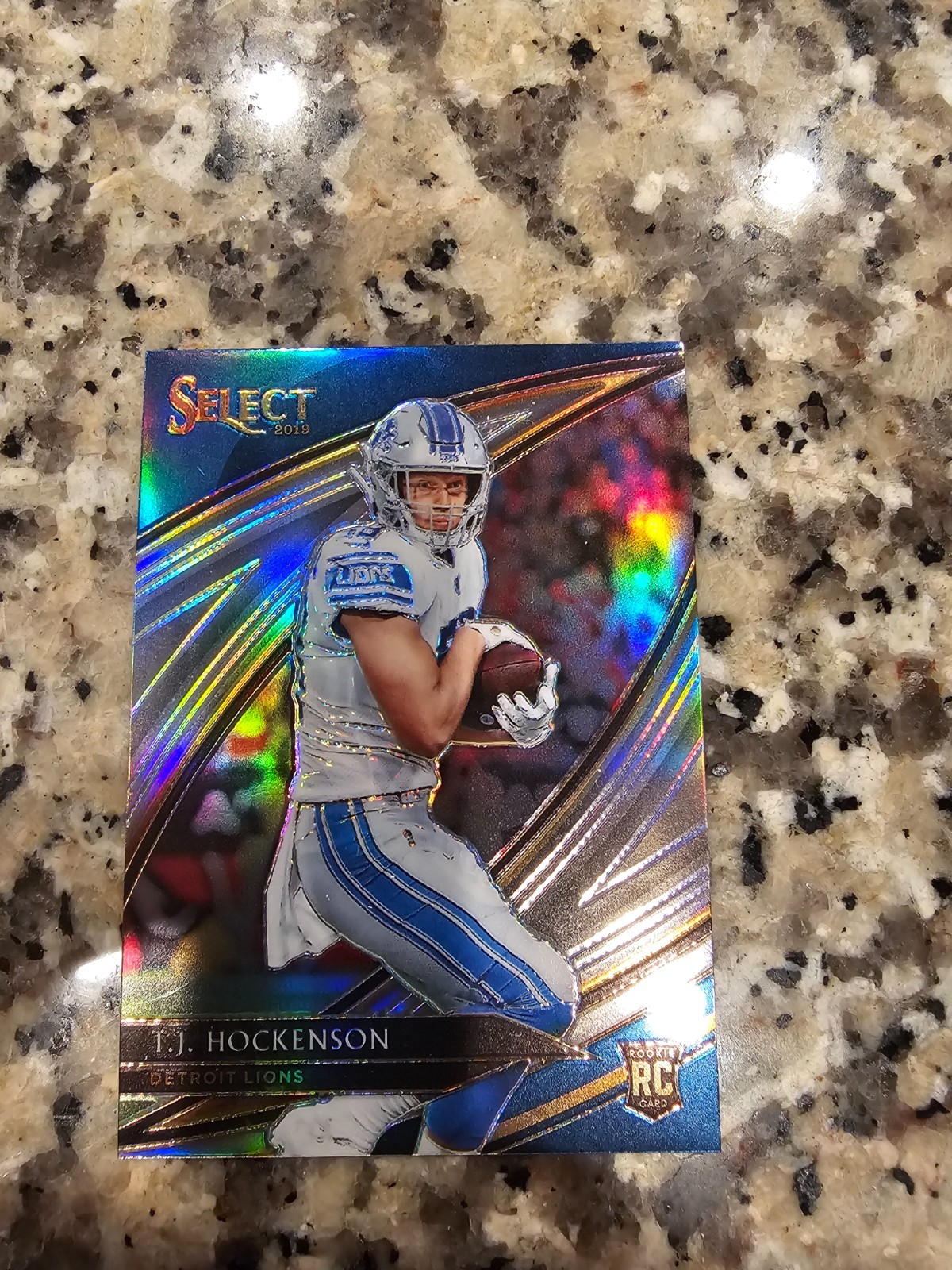2019 Panini Select - Field Level T.J. Hockenson #215 Silver Prizm Rookie Card RC