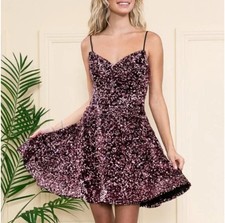 Pink and black Prom Dress Size Zero