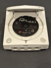Sega Dreamcast Console System Bundle Tested Working w/ Controller + NFL 2K1 Game