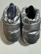 NEW WOMENS SIZE 5 SILVER UGG SPACESLIDER SLIDE SLIPPERS 1146092 METALLIC