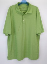 PGA Tour Golf Polo  Short Sleeve  Men's XL  Green  Ribbed Moisture Wicking