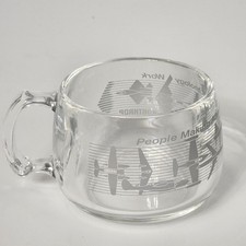 Vtg Northrop Grumman Lucite Mug "People Making Advanced Technology" Advertising