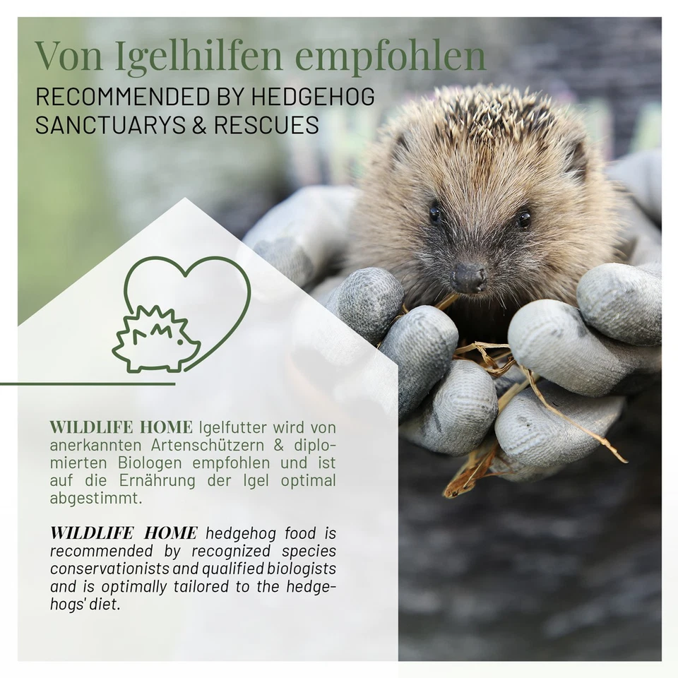 WILDLIFE HOME Igelfutter Getreidefrei 2kg - Artgerechtes Spezialfutter für Igel - Bild 4 von 4