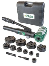 Hydraulic Knockout Punch Electrical Conduit Hole Cutter Set KO Tool Kit 1/2 t