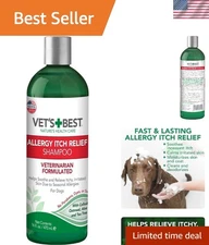 Vet's Best Allergy Relief Dog Shampoo - Oatmeal & Aloe for Itchy Skin, 16 oz